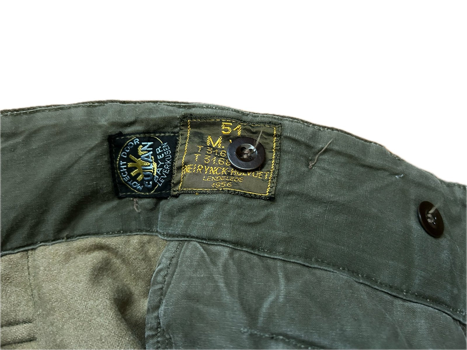 Wollen battle dress broek maat 51