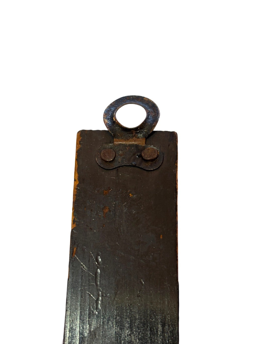 Antiek houten crucifix met metalen corpus – ca. 1820–1860