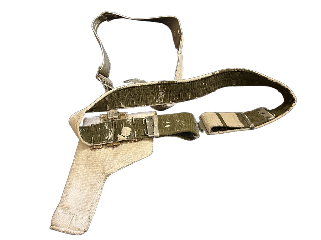 Engelse Webbing koppel met holster