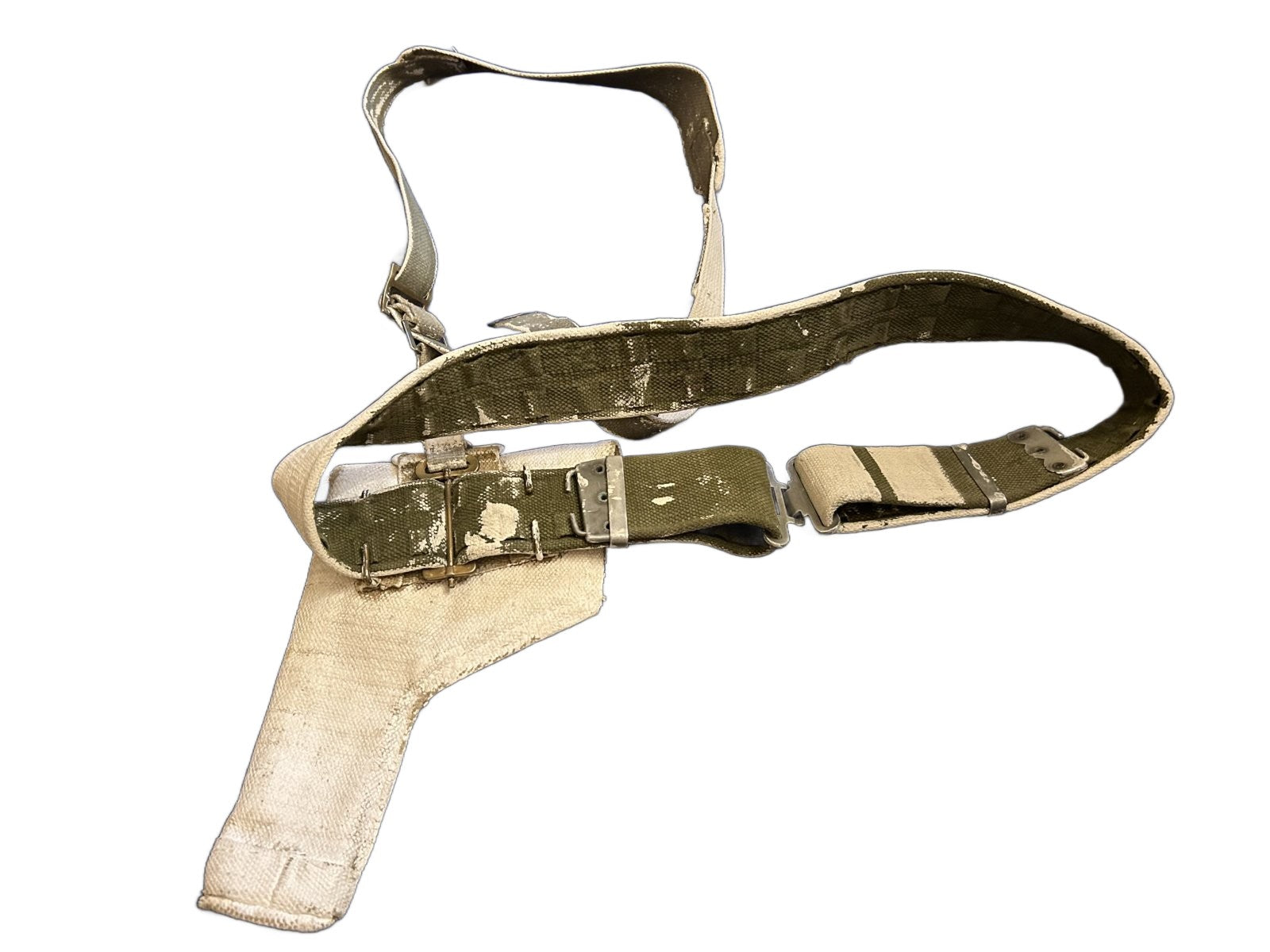 Engelse Webbing koppel met holster