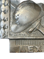 Bronzen plaquette van het Vuurkruis