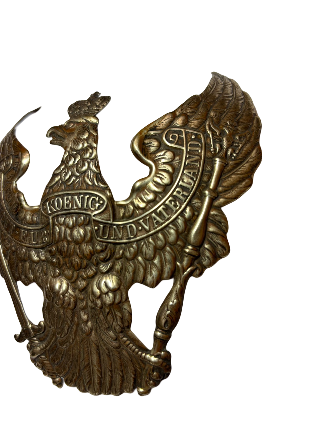 Zeldzame Dragon Cuirassier manschappen helmplaat M1860