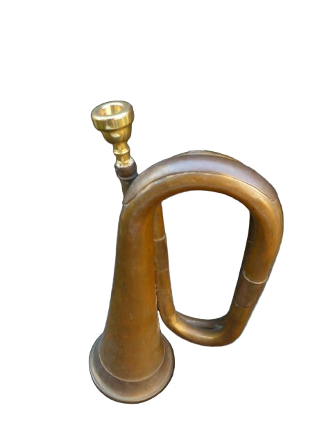 Koperen signaalhoorn 40-50er jaren