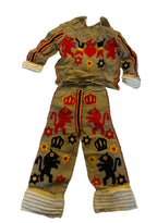 Authentic antique children's costume Carnaval de Binche