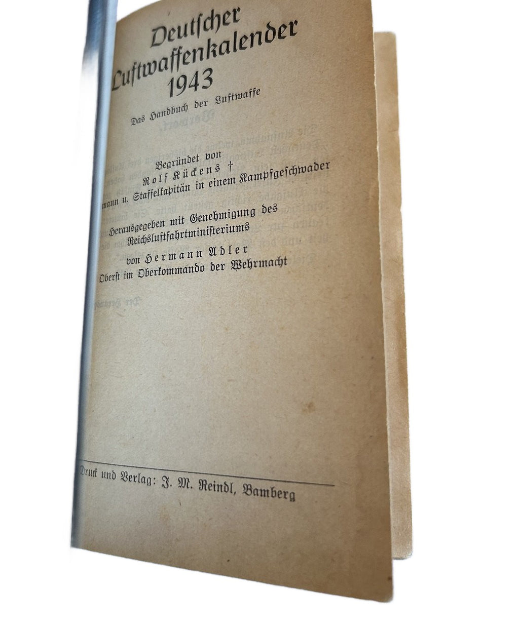 Deutscher Luftwaffenkalender 1943