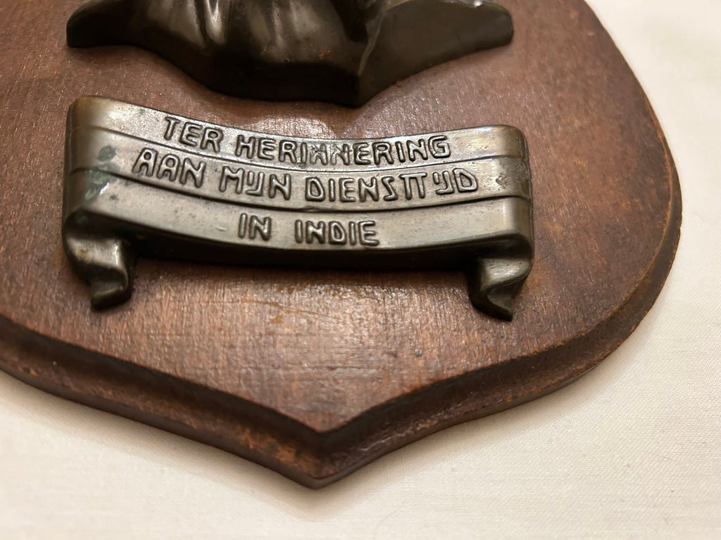 Plaquette Ter Herinnering aan mijn diensttijd in Indië