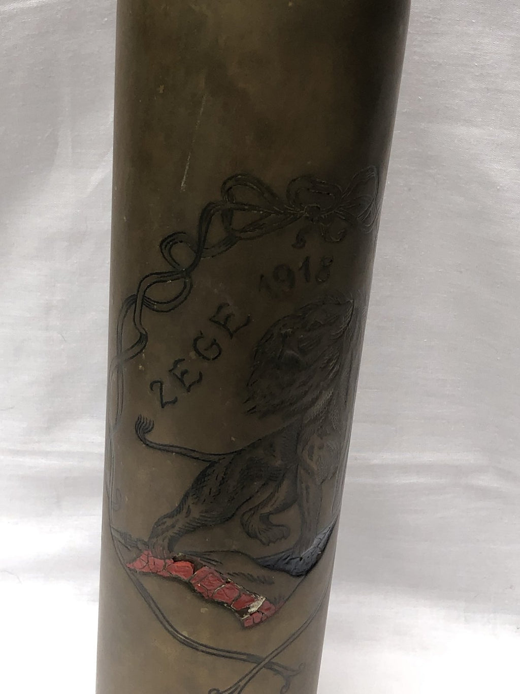 2x Koperen hulzen Slag om de Yser  1914-1918