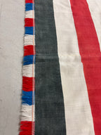 Uniek zeldzaam WO1 handgeschilderd herdenkingsvaandel linnen 2 x 2,15 M