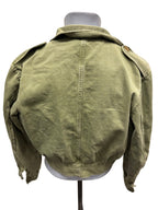 Brits legerwerkjack groen denim jaren 50