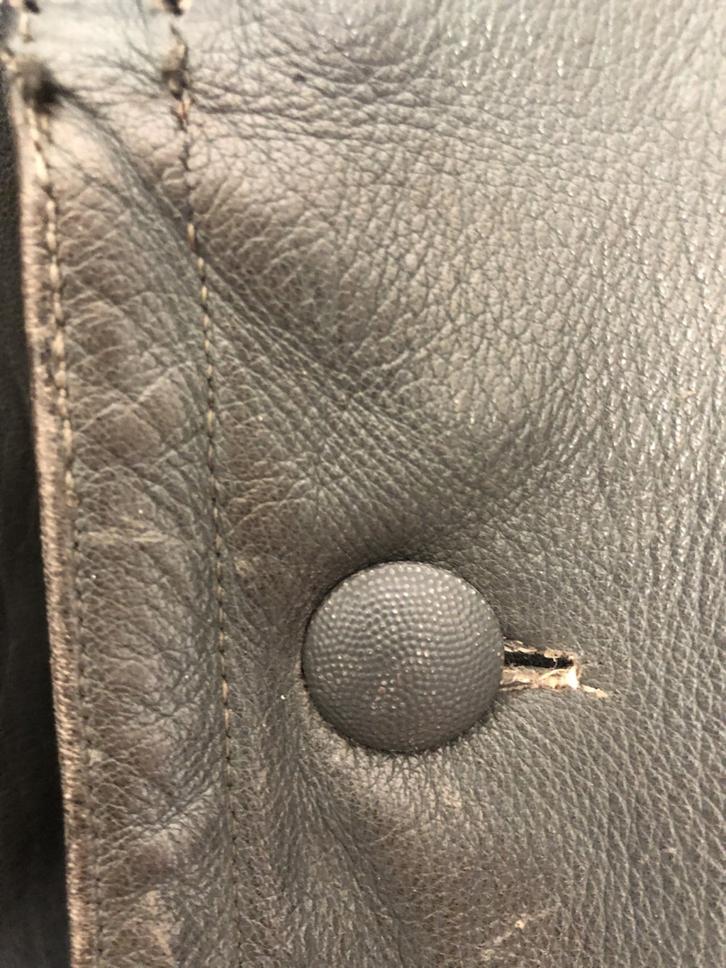 Lederen Officiers mantel