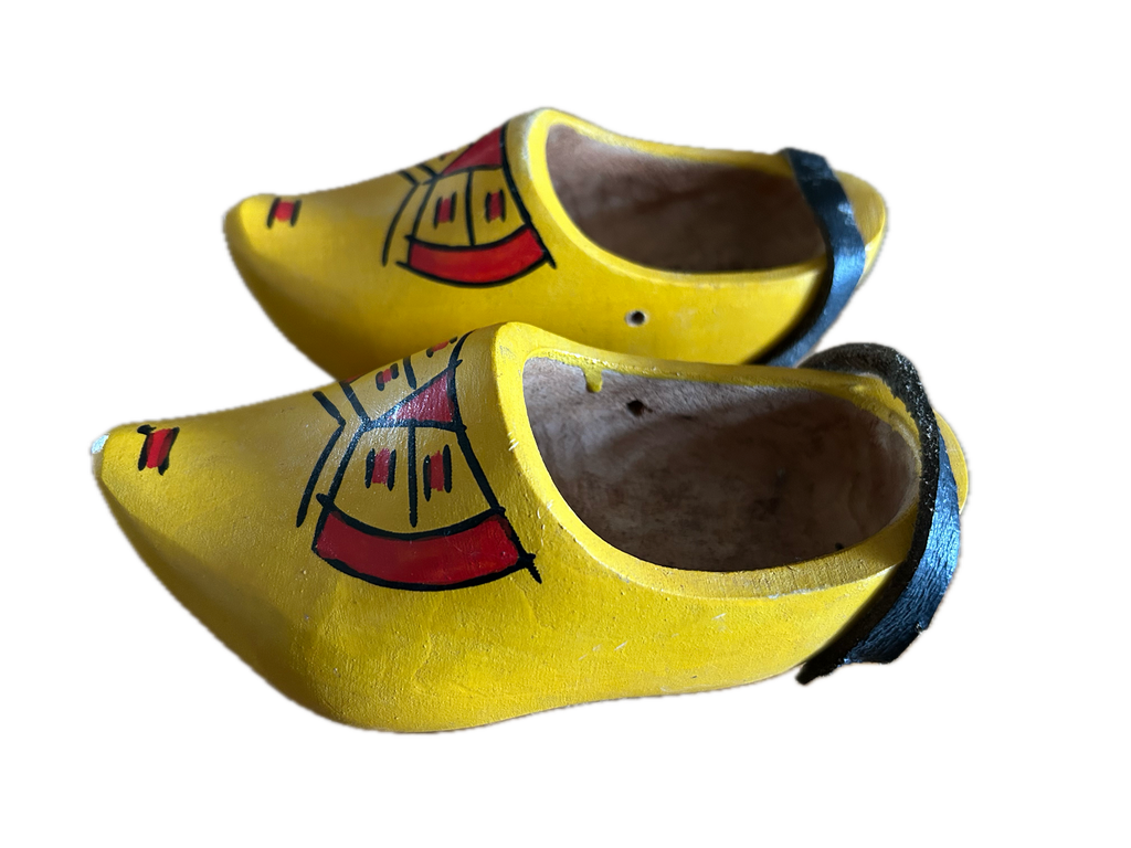 Houten Nederlandse kinder klompjes