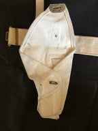 Witte webbing koppel en pistooltas FN 9 mm