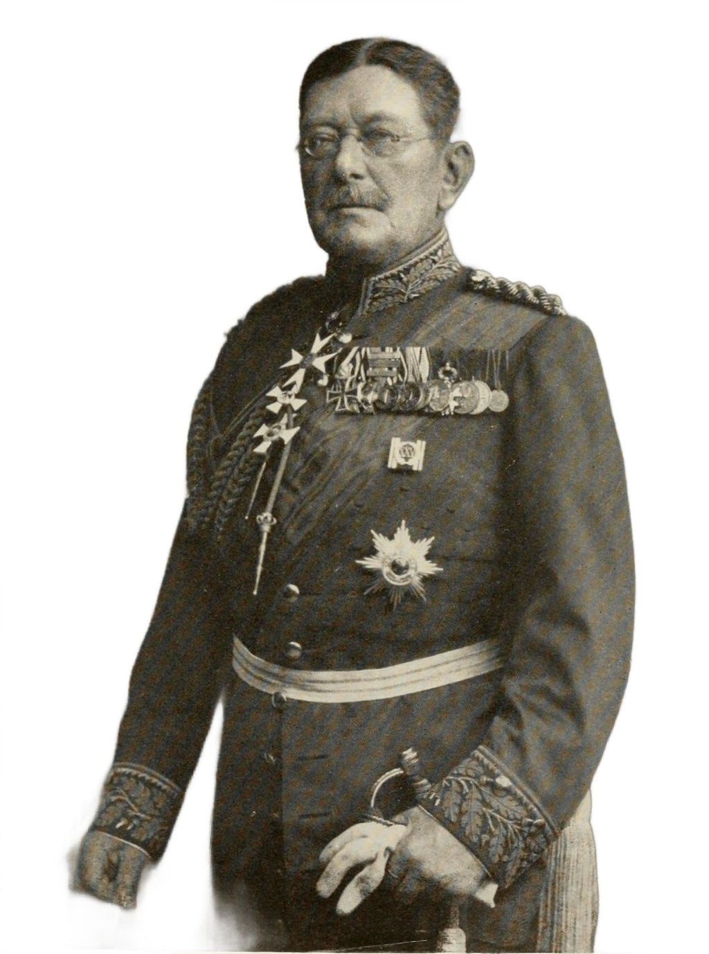 Metalen plaquette Generaal Veldmaarschalk Colmar von der Goltz