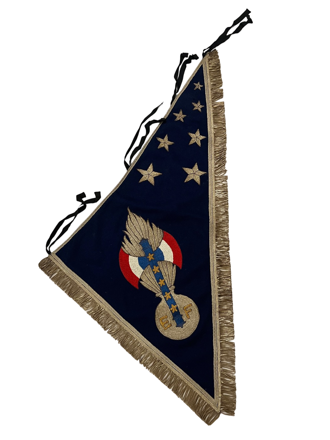 Zeldzaam Pétain Français Ceremonieel Vaandel - Vichy Periode