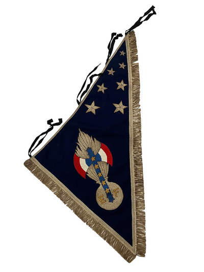 Zeldzaam Pétain Français Ceremonieel Vaandel - Vichy Periode