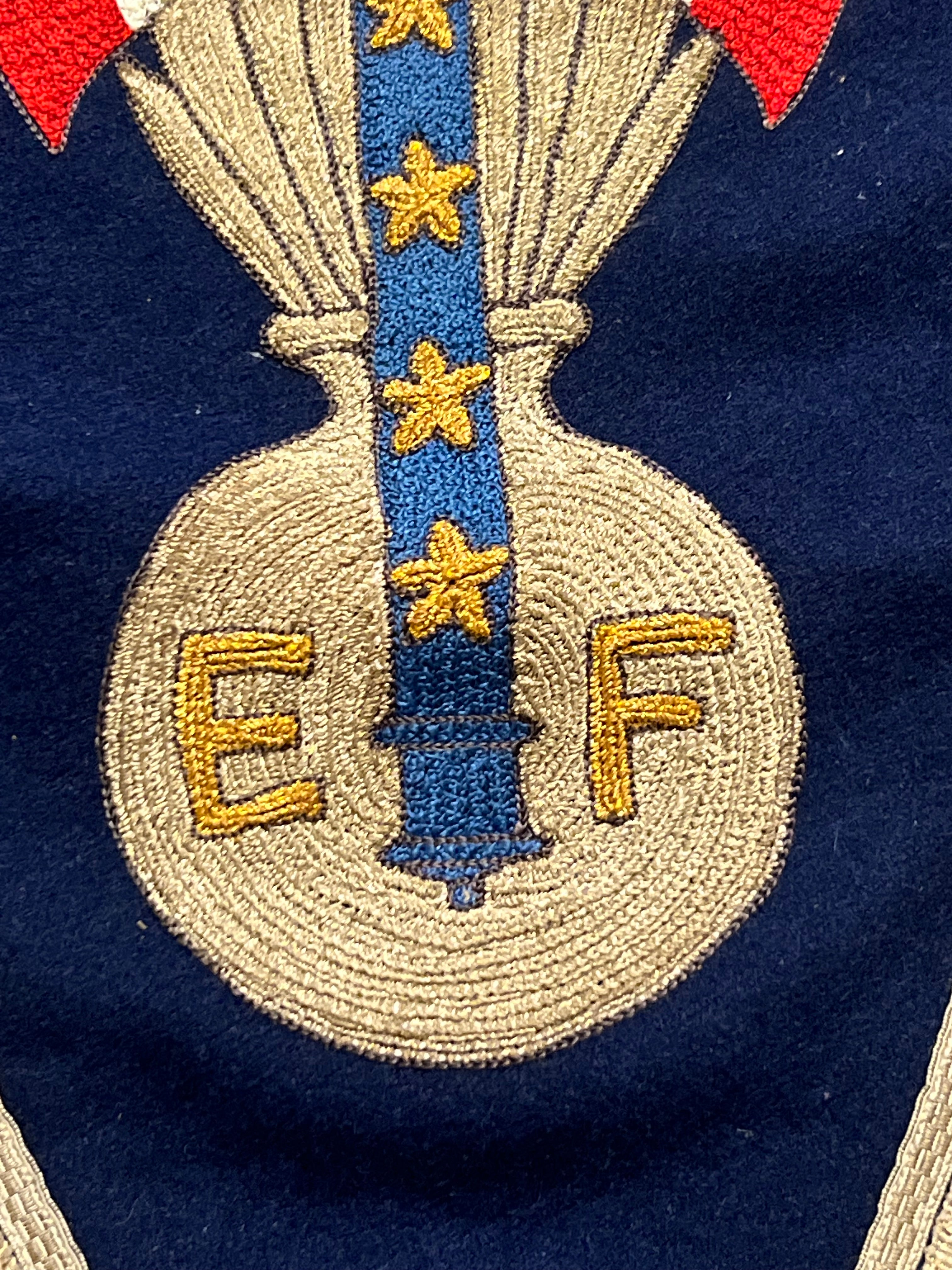 Zeldzaam Pétain Français Ceremonieel Vaandel - Vichy Periode