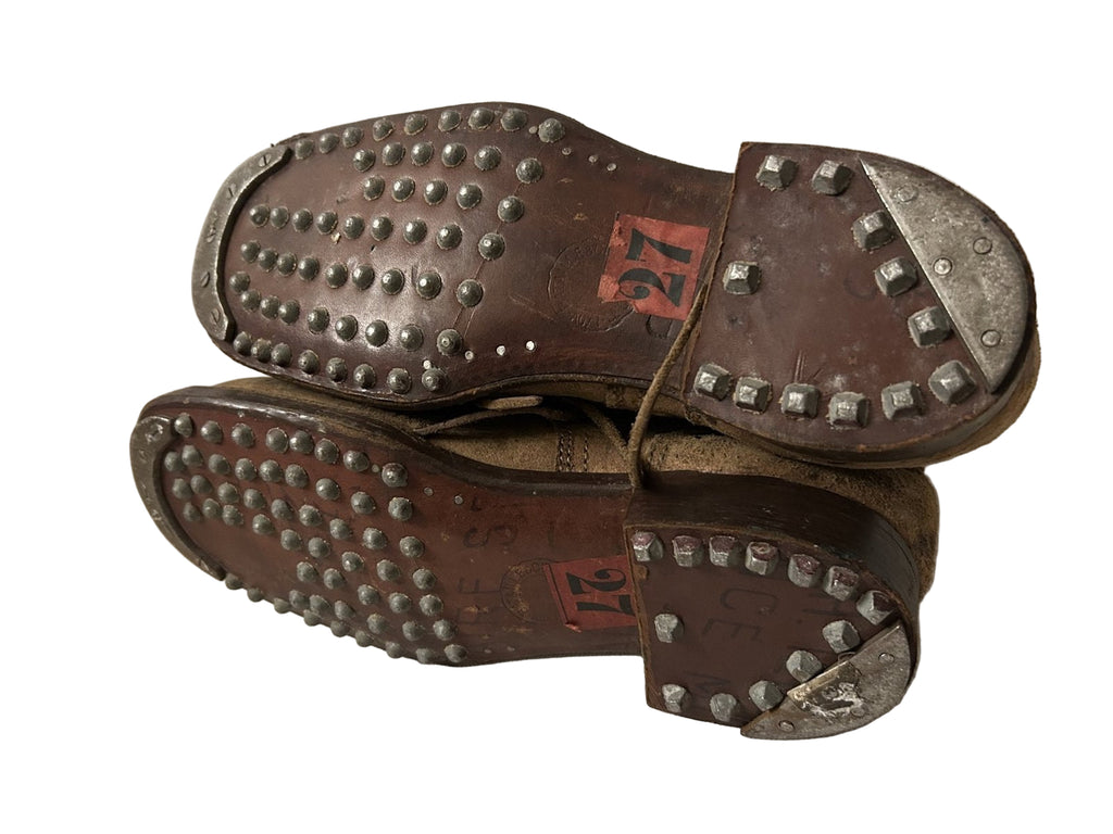 Franse lederen gevechts schoenen wo2