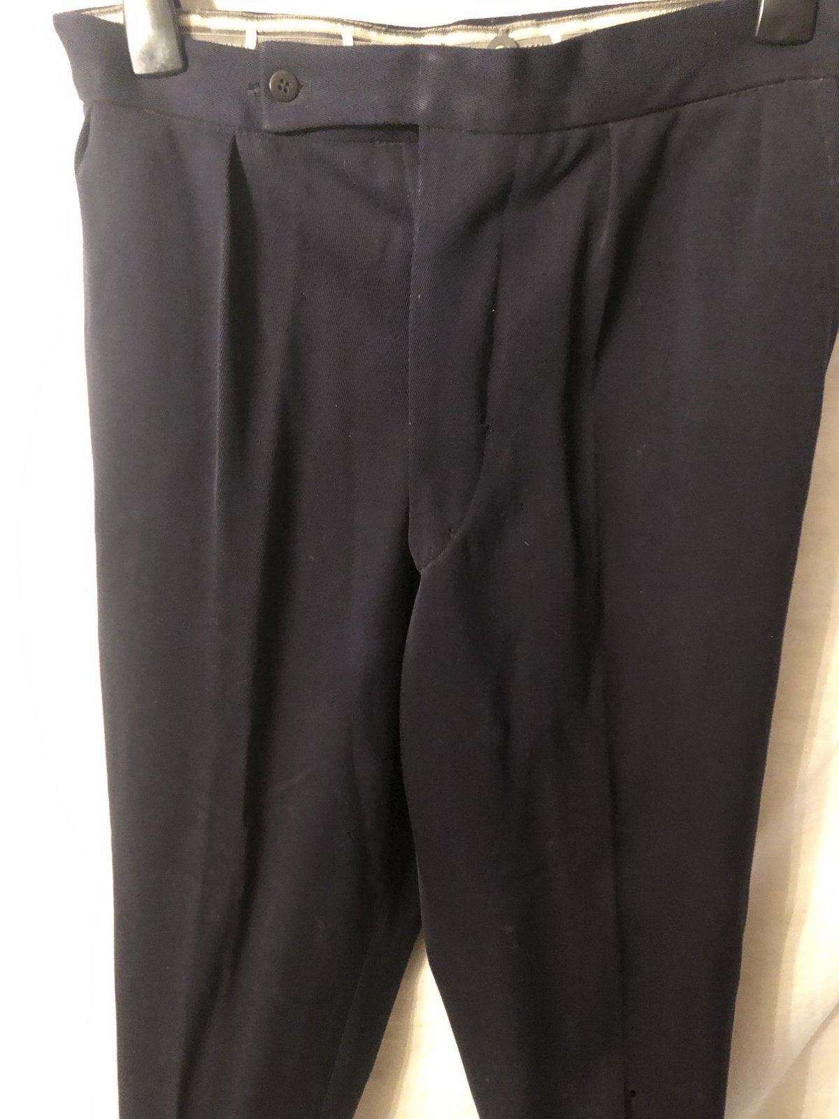 Pantalon zwart met rode bies