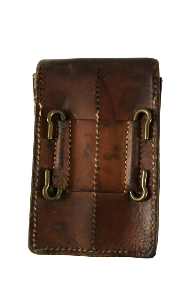 Bruin lederen magazijntasje Colt .45 hover image