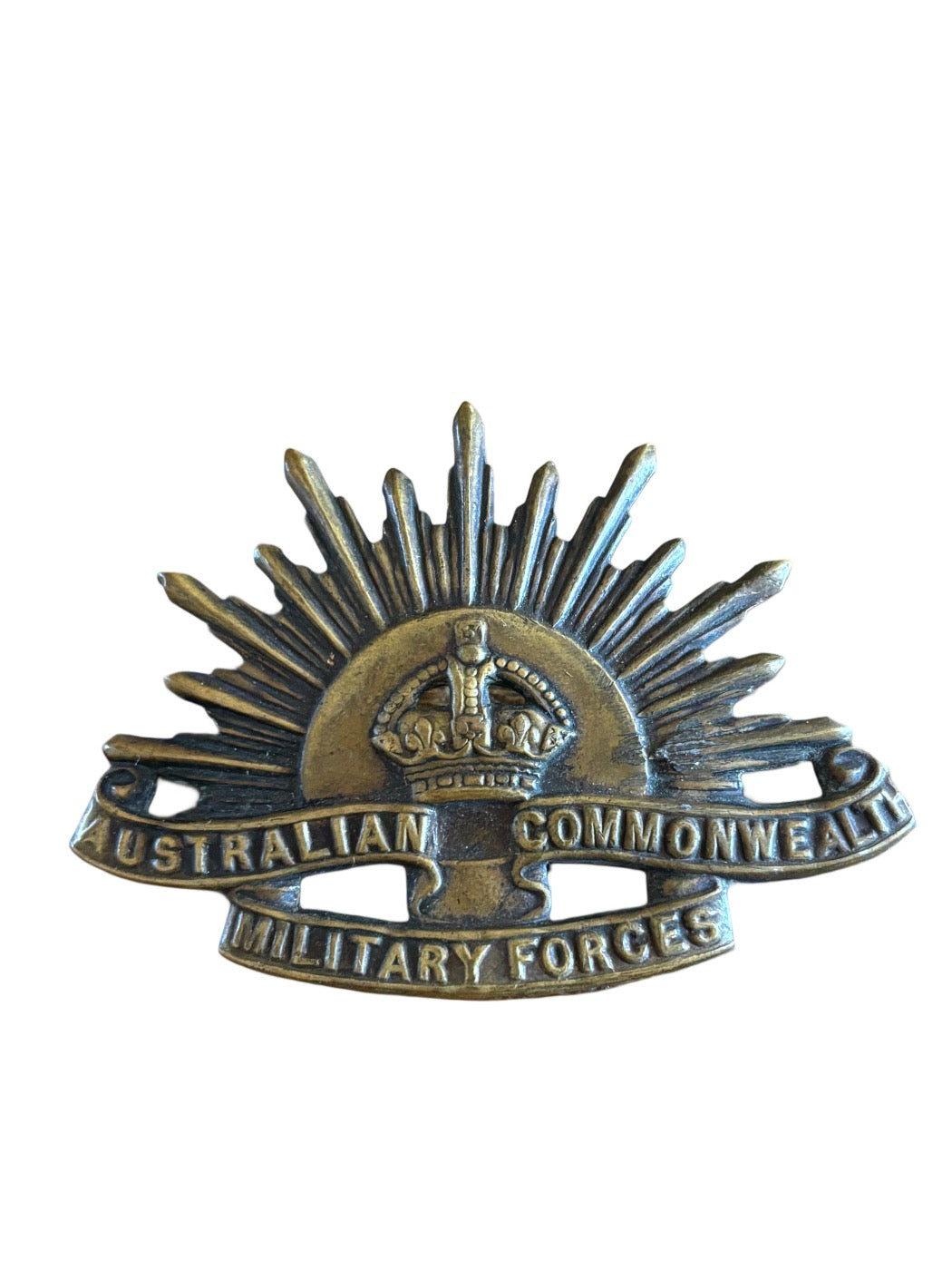 WW1 Australian Rising Sun Cap Badge