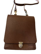 Bruin lederen kaartentas