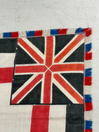 Uniek zeldzaam WO1 handgeschilderd herdenkingsvaandel linnen 2 x 2,15 M