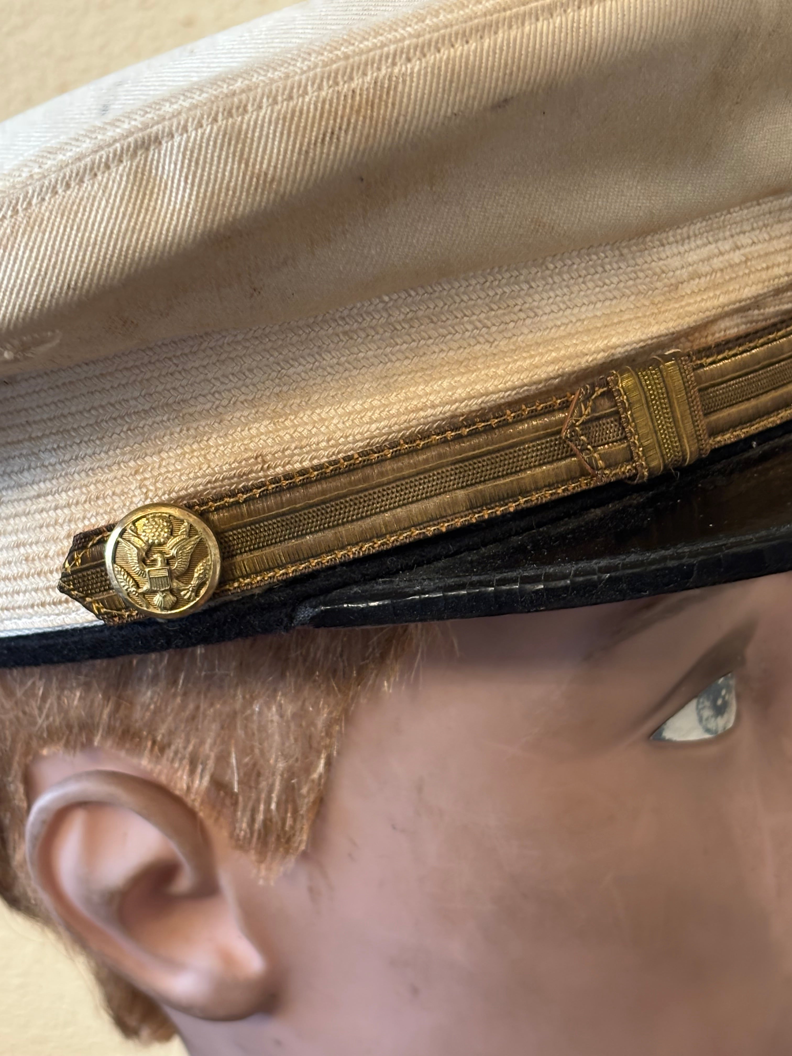 WW2 US Army witte zomerpet
