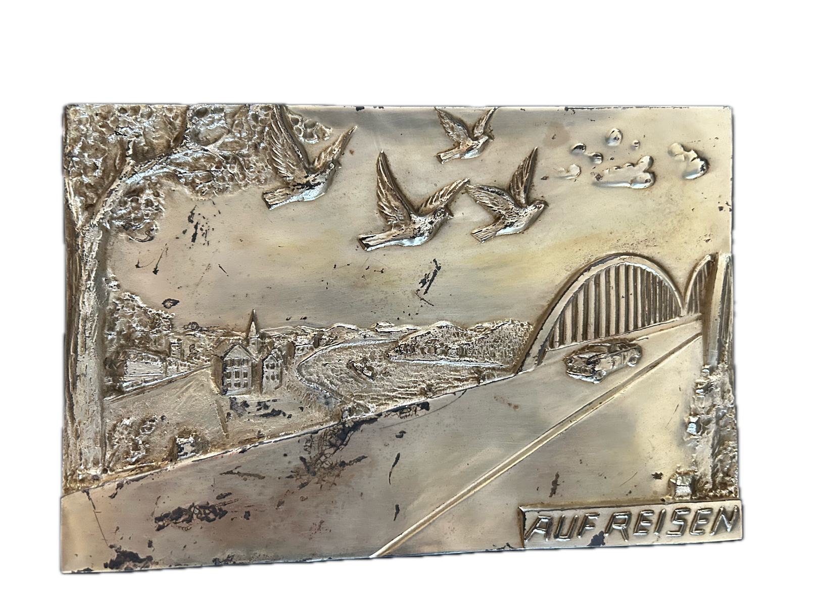 Ingelijste kader "Auf Reisen"   30er jaren