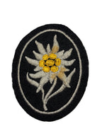 Waffen-SS Edelweiss Gebirgstruppen mouwembleem WW2