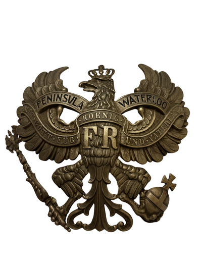 Zeldzame Pruisische Officier Helmplaat - Hannover IR 77 - Peninsula/Waterloo