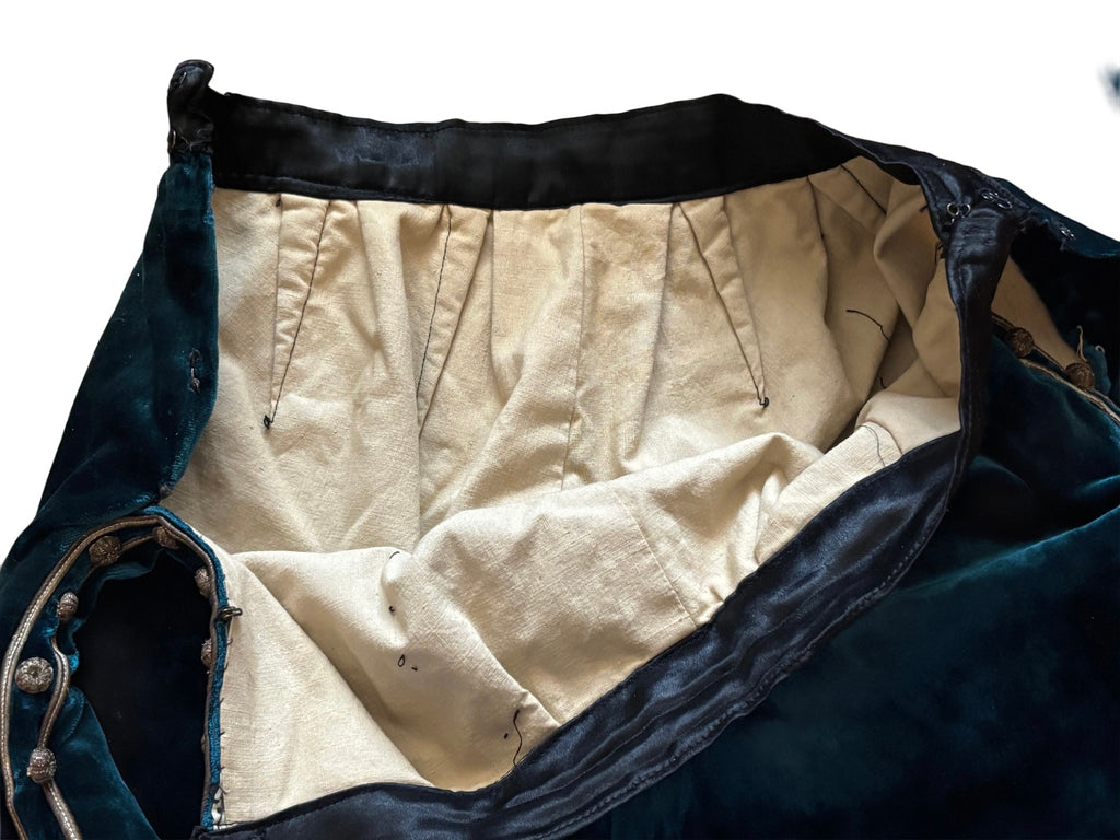 Antique French velvet theater costume, ca. 1940