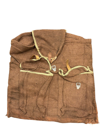 Sac à dos militaire français en jute WW2
