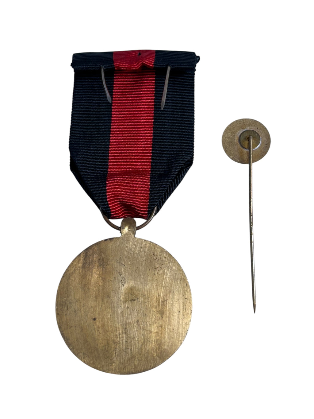 Belgische oud-strijdersmedaille met speld F.N.C.