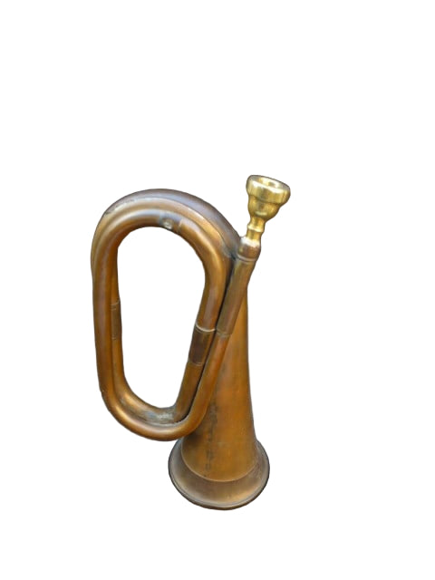 Koperen signaalhoorn 40-50er jaren