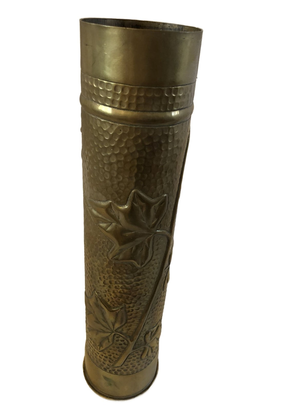 Paar koperen Franse bewerkten hulzen 1916-1917