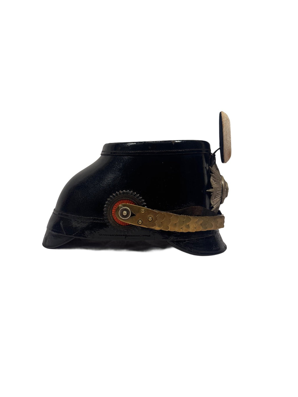 Preußischer Mannschafts-Tschako für das Garde-Jäger- oder Garde-Schützen-Bataillon, Modell ca. 1910–1914