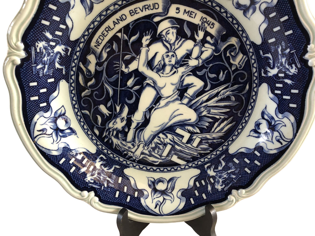 Herdenkingsbord Nederland Bevrijd ,5 mei 1945