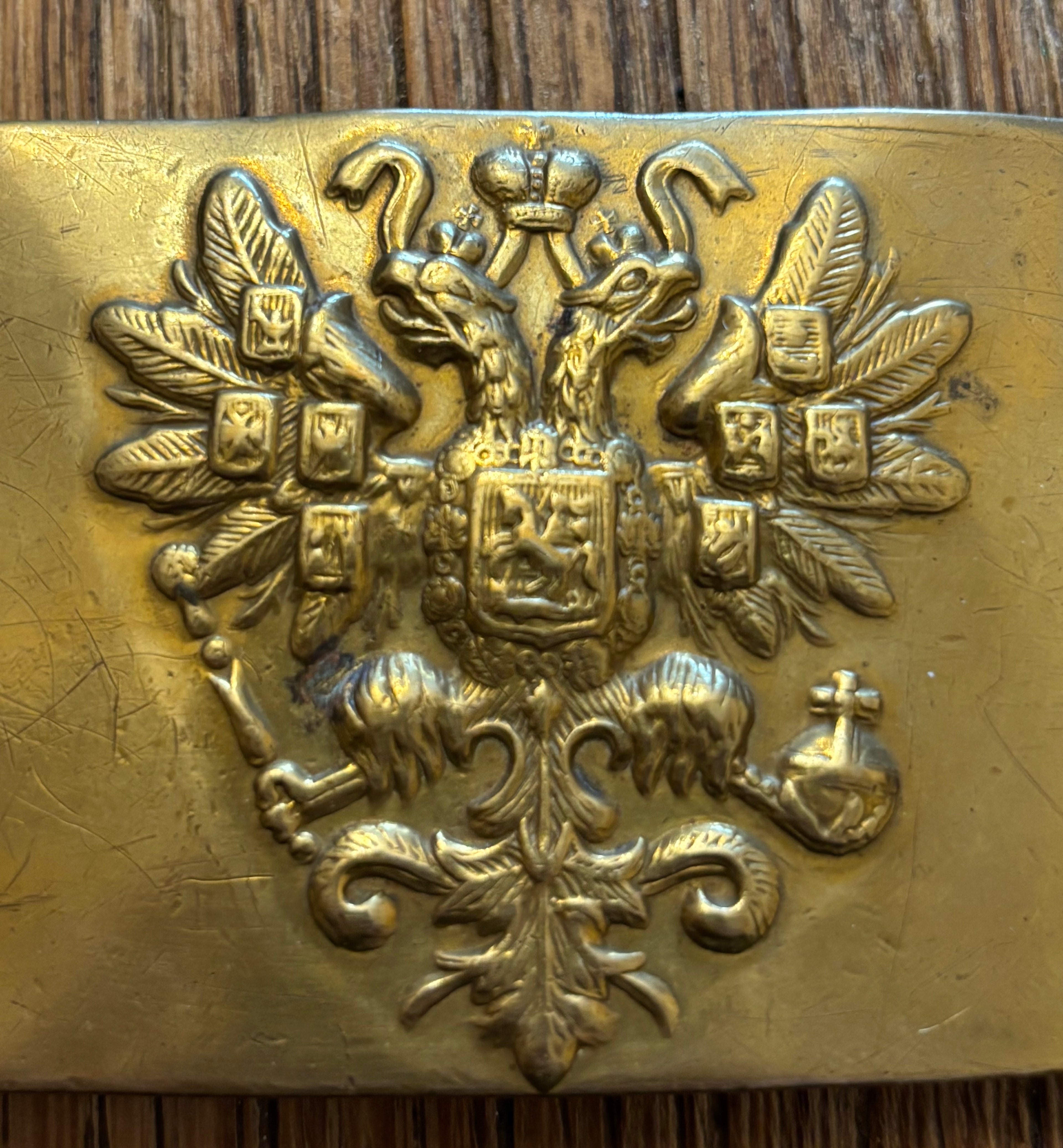 Boucle de Ceinturon Impériale Russe Antique M1907