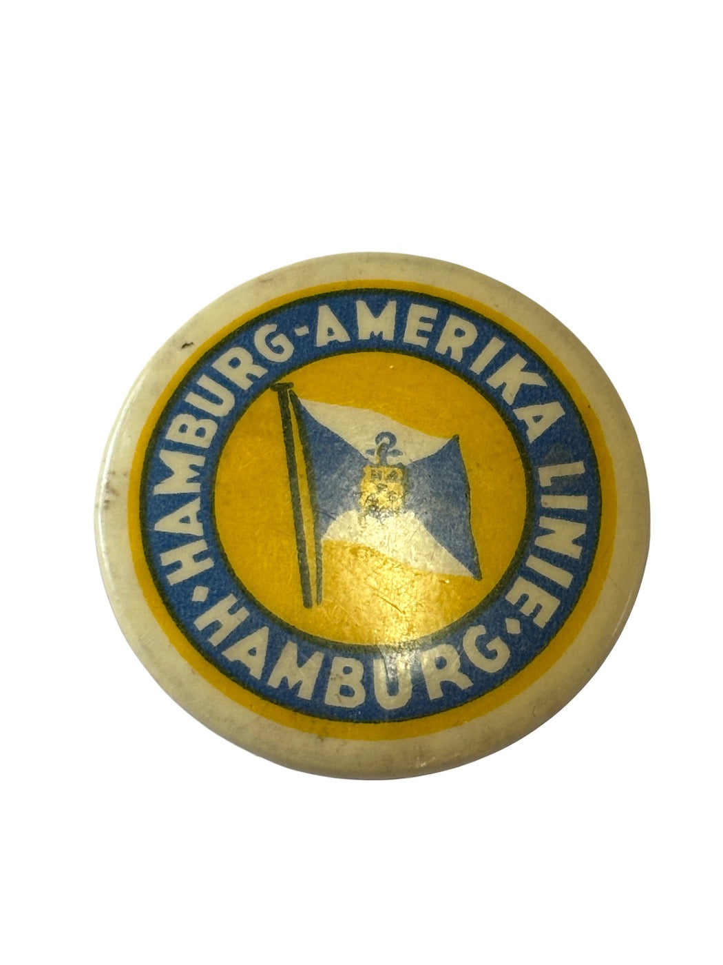 Rare HAPAG Hamburg-Amerika Linie advertising badge