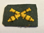 1 Kraagembleem Artillerie voor 1940 ( gladde stof)