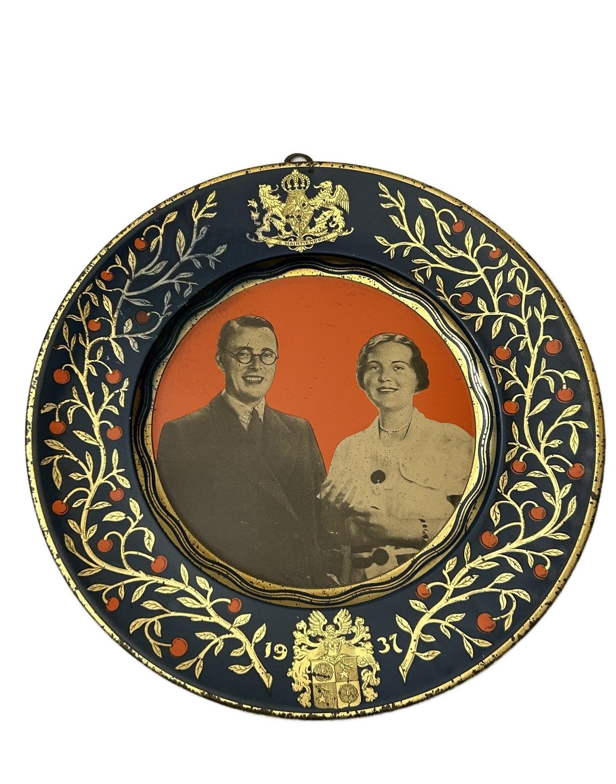 Herinnerings bordje huwelijk Prinses Juliana en Prins Bernard 1937