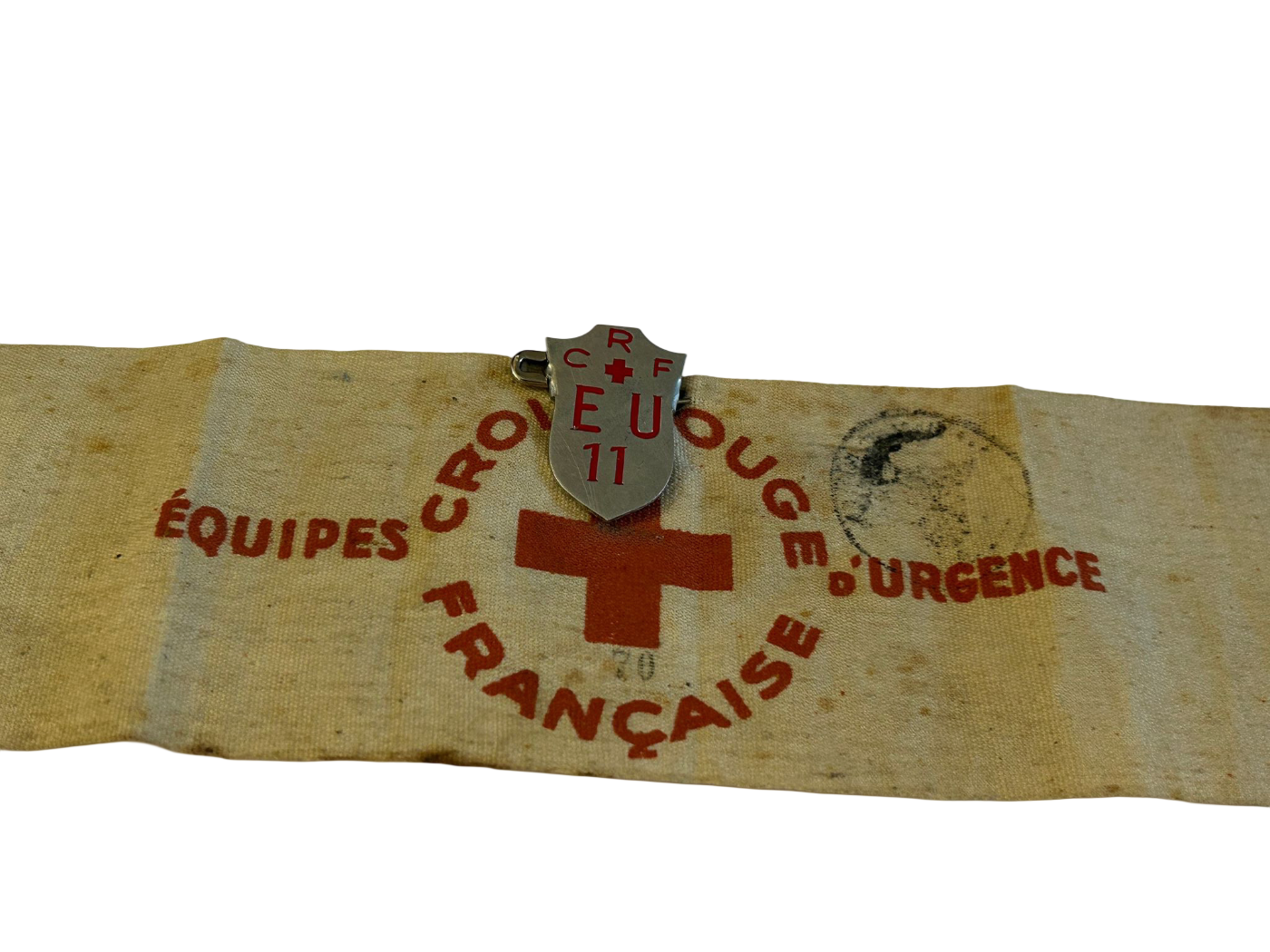 French Red Cross armband WWII dated