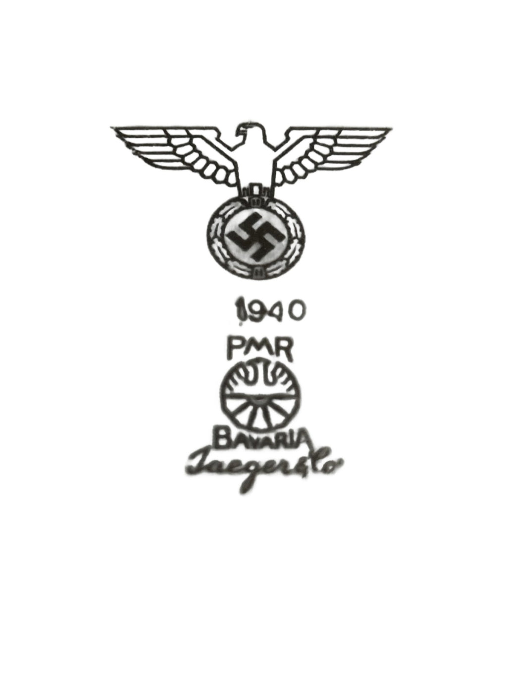 Wehrmacht Porseleinen bord  1940