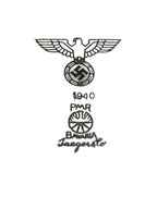 Wehrmacht Porseleinen bord  1940