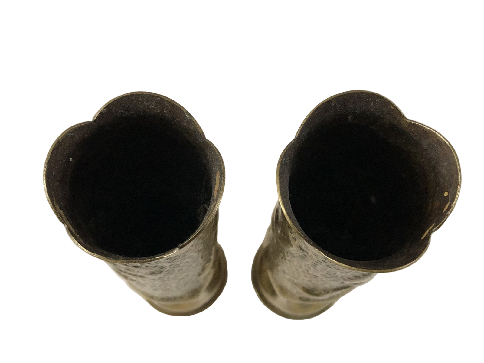 1 paar 40mm koperen bewerkte hulzen