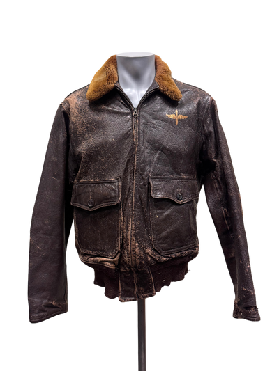 Veste de vol en cuir G-1 de l'US Navy, période de la guerre de Corée