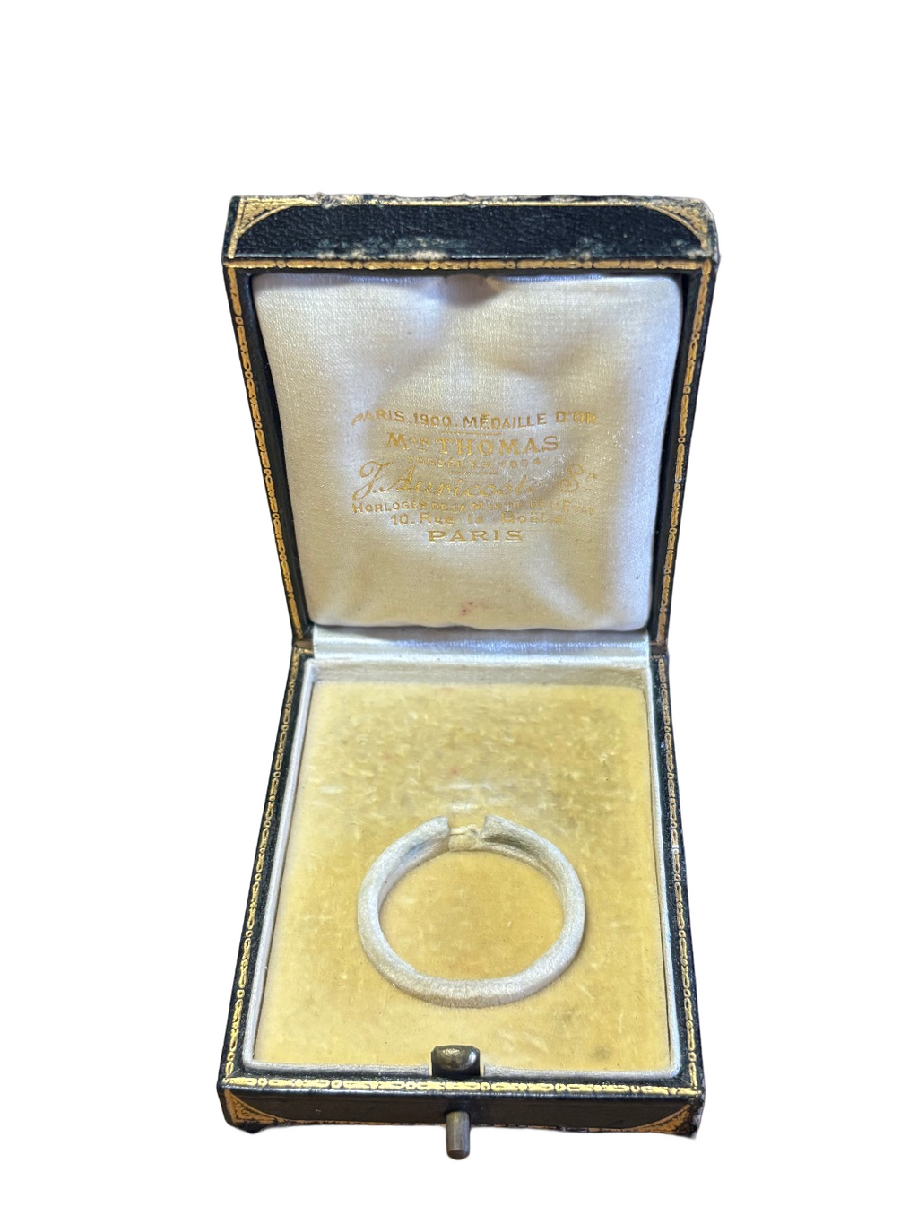 Antique French watch box ca. 1900 J. Auricoste Paris