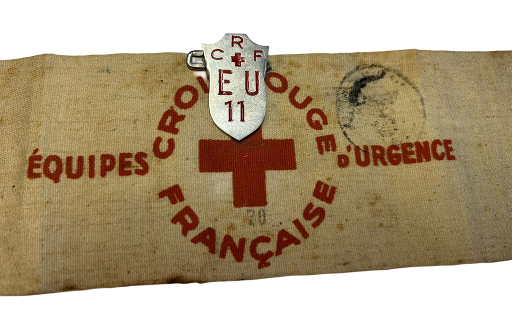 French Red Cross armband WWII dated