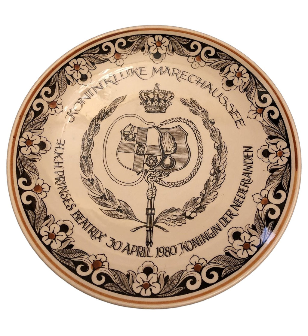 Wandbord H.K.H. Prinses Beatrix  30 april 1980