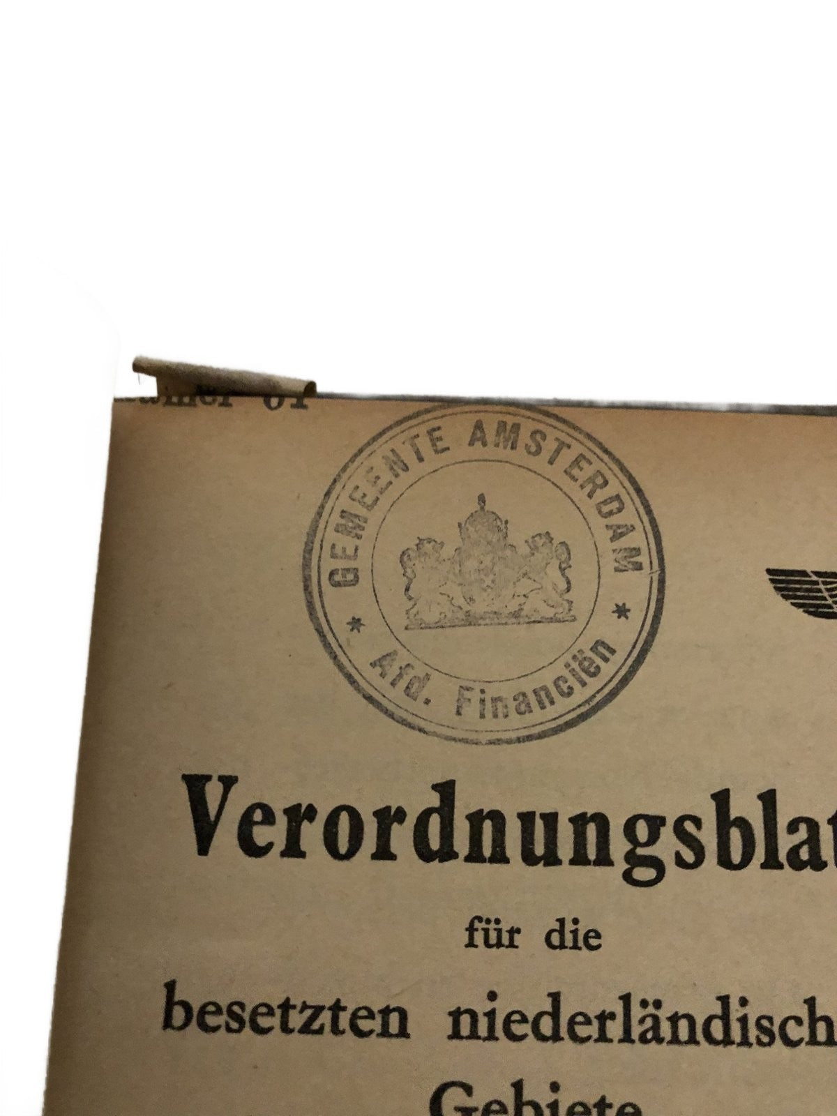 Verorderingsblad voor het bezette Nederlandsche gebied 1942